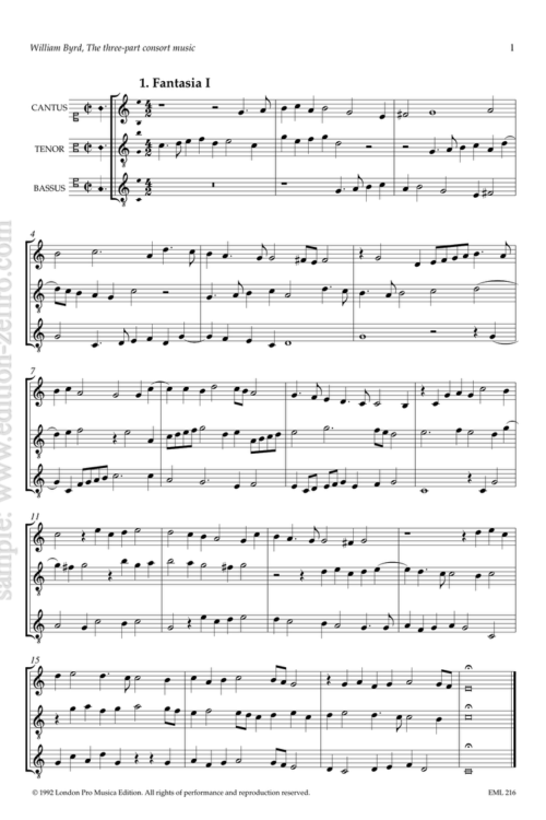 William Byrd - The three-part consort music