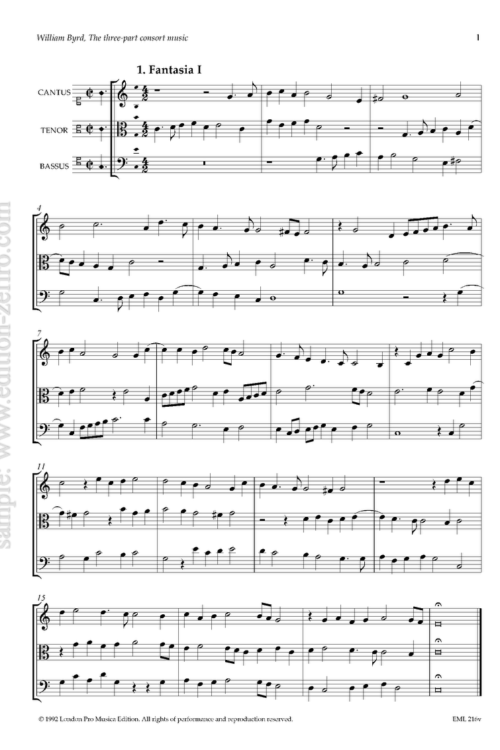 William Byrd - The three-part consort music (viols)