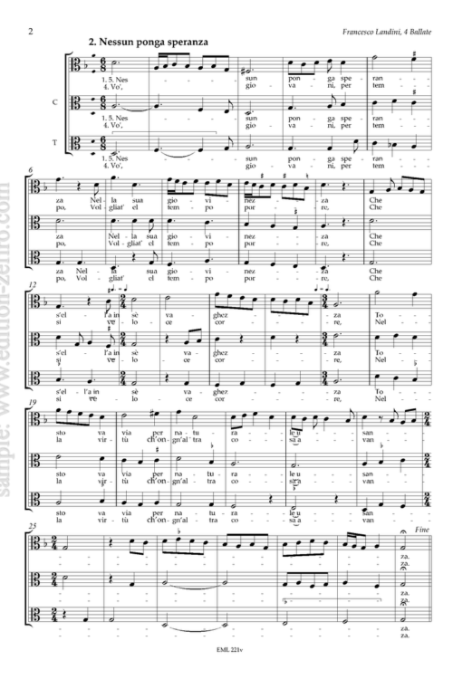 Francesco Landini - Four Ballate à3 (viols)