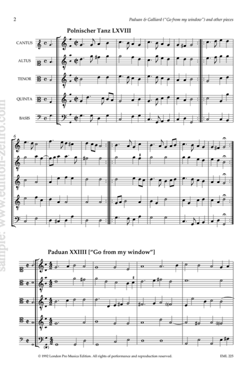 Valentin Haussmann - Paduan & Galliard 'Go from my window' and other pieces