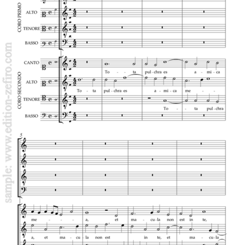 Giovanni Domenico Rognoni Taeggio - Tota pulchra es à8