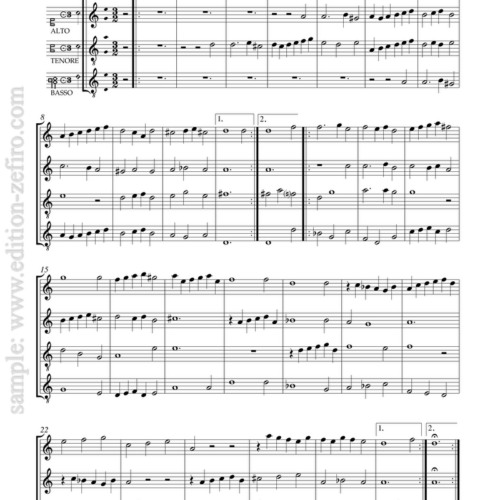 Giacomo Filippo Biumi - Four Arie di Corrente à4