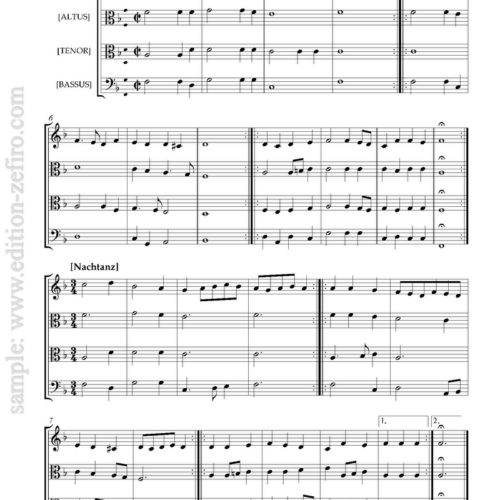 Elias Nikolaus Ammerbach - Four dances à4 (1583) (viols)