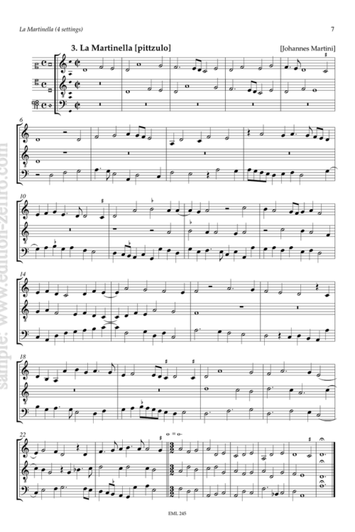 Johannes Martini and Heinrich Isaac - La Martinella à3