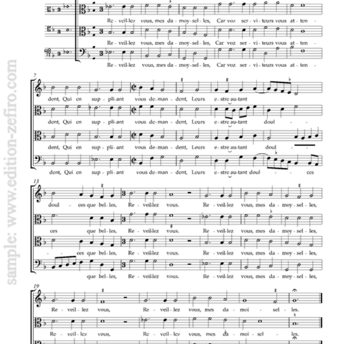 Pierre Regnault Sandrin - Four Chansons à4 (viols)