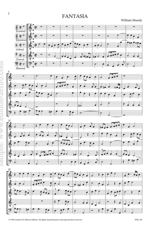 William Mundy : Fantasia à5