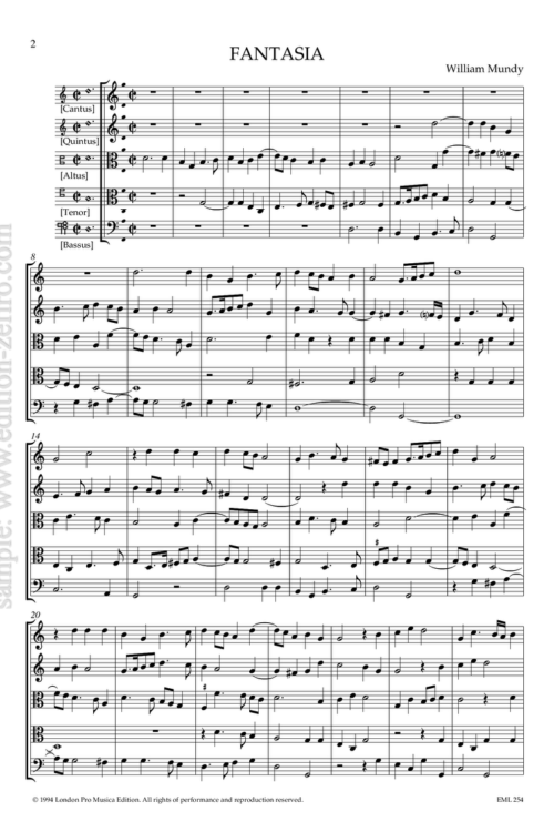 William Mundy - Fantasia à5 (viols)