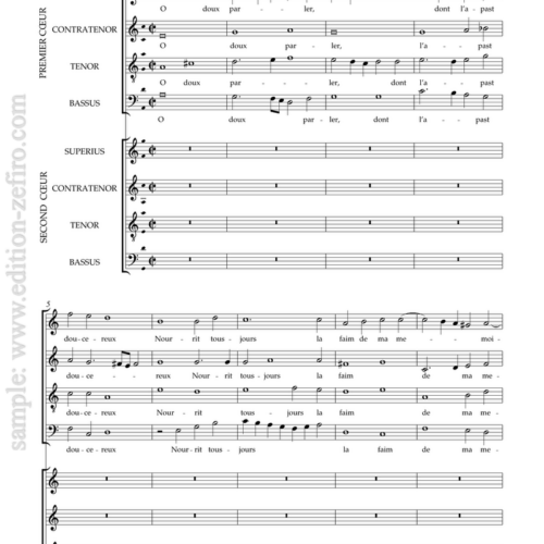 Roland de Lassus - O doulx parler à8