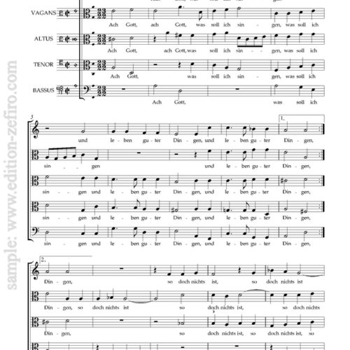 Leonhard Lechner, Two Lieder a5 (1579)