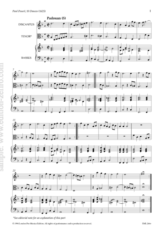 Paul Peuerl - Ten Dances (viols)