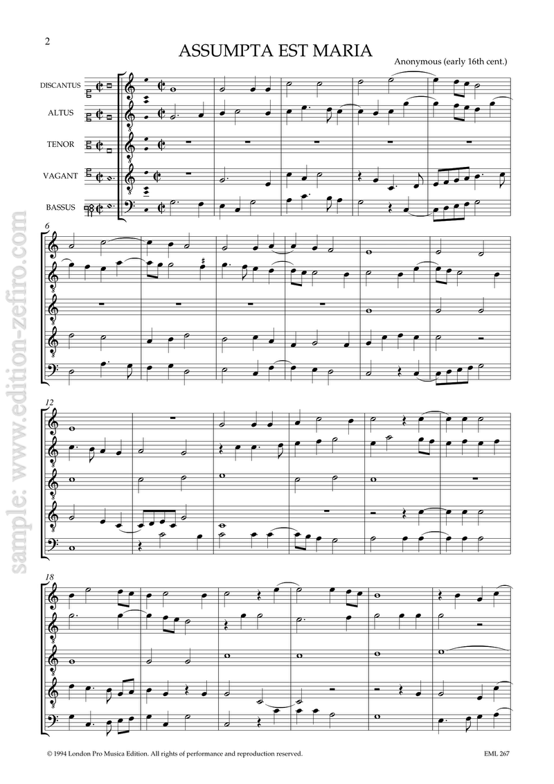 Anonymous - Assumpta est Maria à5