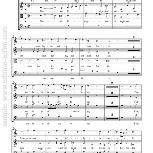 Roland de Lassus : S'una fede amorosa à8 (viols)