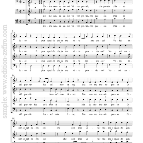 Sebastian Festa : Two Madrigals à4