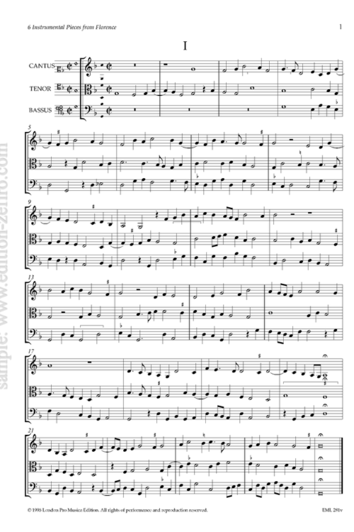 Six instrumental pieces from Florence à3 (viols)