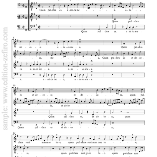 Pierre Moulu : Quam pulchra es à4