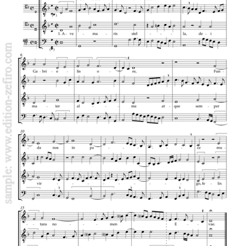 Ave Maris stella (5 settings c. 1500)