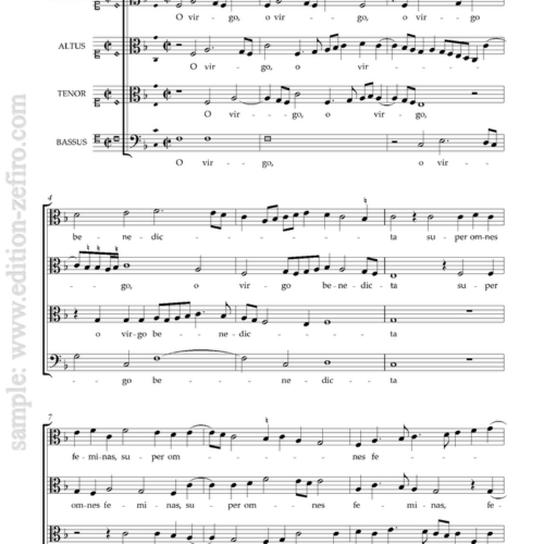 Andreas de Silva : O virgo benedicta (viols)