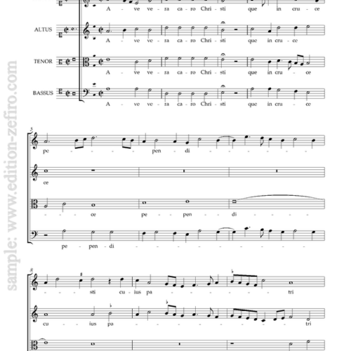 Ave vera caro Christi à4 (c. 1500) (viols)