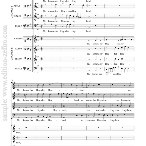 Samuel Scheidt : Nun komm der Heiden Heiland à8