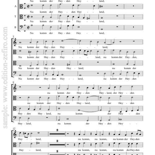 Samuel Scheidt : Nun komm der Heiden Heiland à8 (viols)