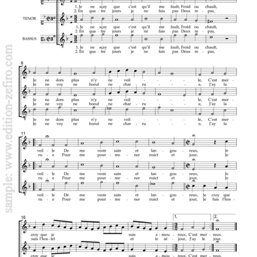 Jacques Arcadelt : Four Chansons à3