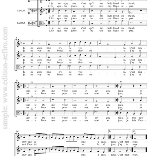 Jacques Arcadelt : Four Chansons à3 (viols)