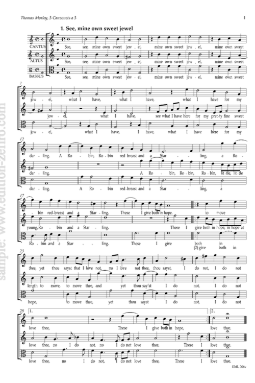 Thomas Morley : Five Canzonets à3 (viols)