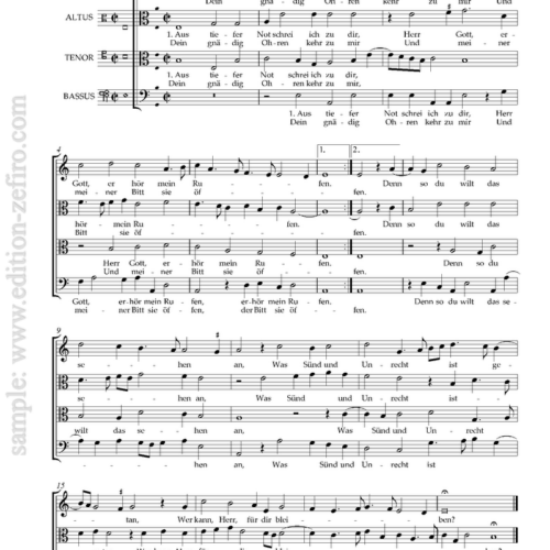 Aus tiefer Not - viols