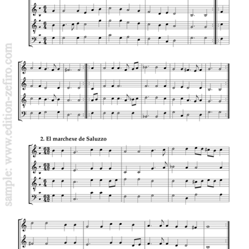 7 Venetian dances arranged from a keyboard manuscript c.1500