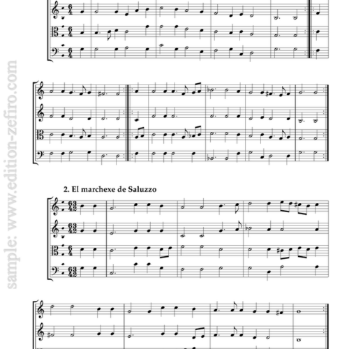 7 Venetian dances arranged for viols from a keyboard manuscript c.1500