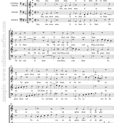 Claude Goudimel - Three Psalm Settings à4