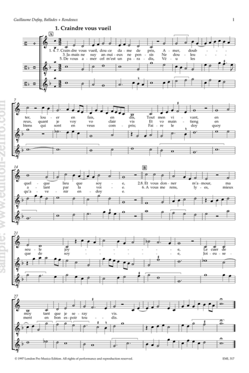 Ballades and Rondeaux : Guillaume Dufay