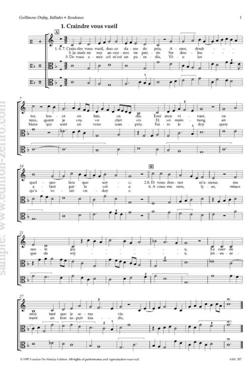 Ballades and Rondeaux (viols) : Guillaume Dufay