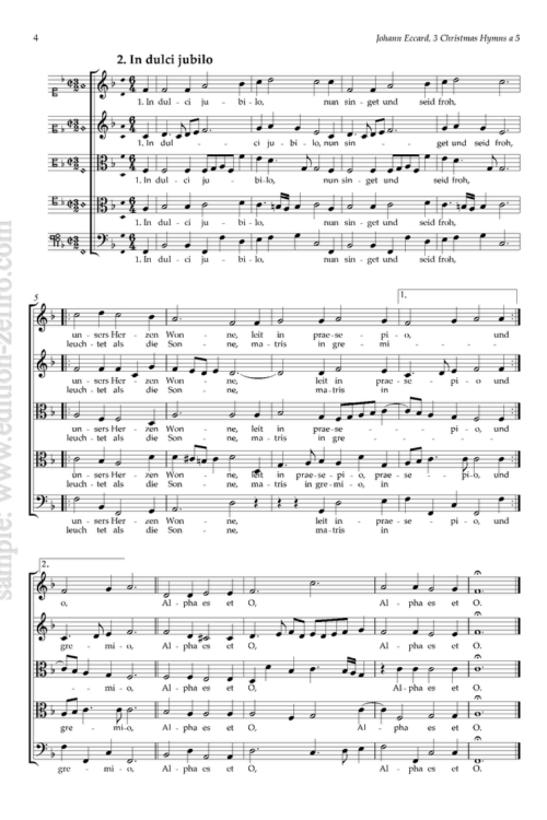 Three Christmas Hymns (viols) : Johannas Eccard