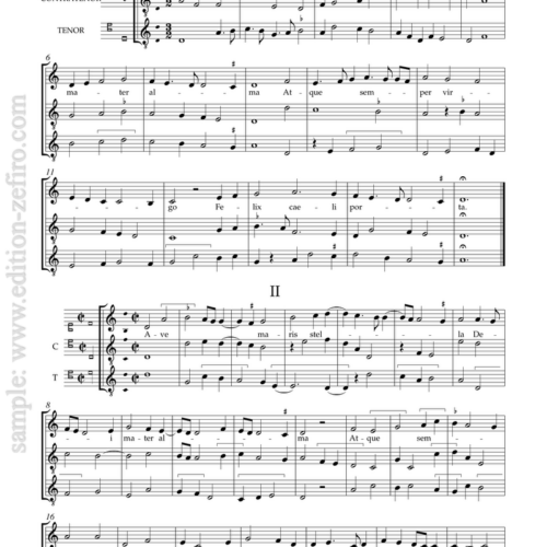 Ave maris stella - 5 settings from the Trent Codex