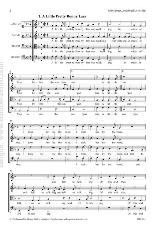 Two Madrigals à4 : John Farmer (viols)