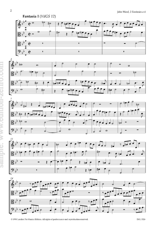 Two Fantasies à4 : John Ward (viols)