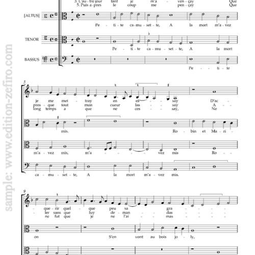 Two Rondeaux à4 (viols) : Johannes Ockeghem