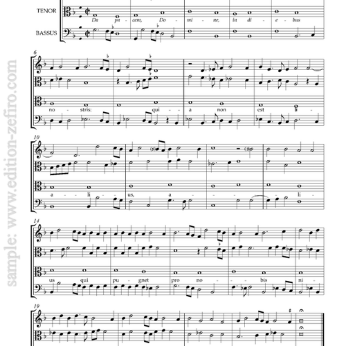 Da pacem (5 settings) (viols)