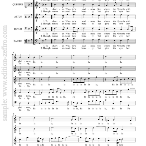 Thomas Weelkes : Two Balletts à5