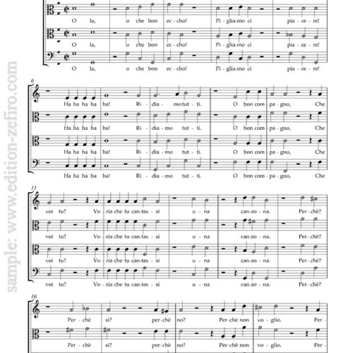 Roland de Lassus : O la che bon echo (viols)