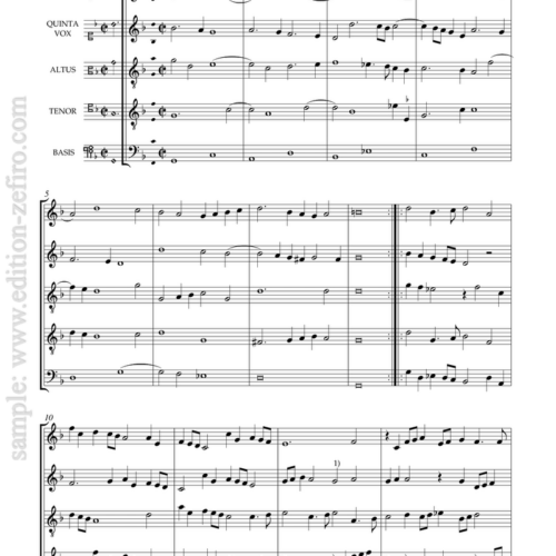 Johann Thesselius : Suite à5 (1609)