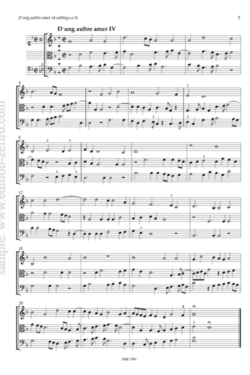 D'ung aultre amer à3 (4 settings) (viols)