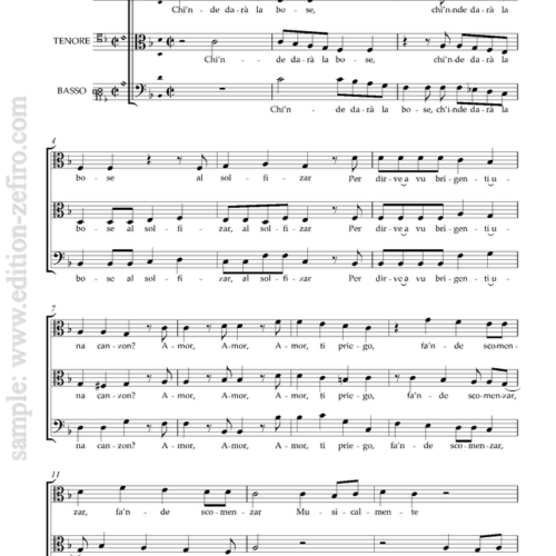 Andrea Gabrieli : Chi'nde dara le bose à3 (viols)