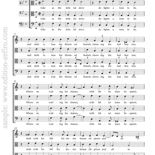 Thomas Tallis : The Four Secular Songs à4 (viols)