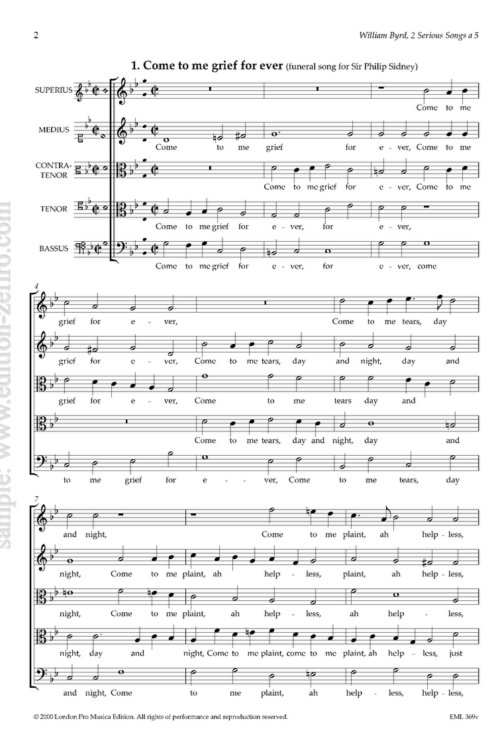William Byrd - Two Serious Songs (viols)