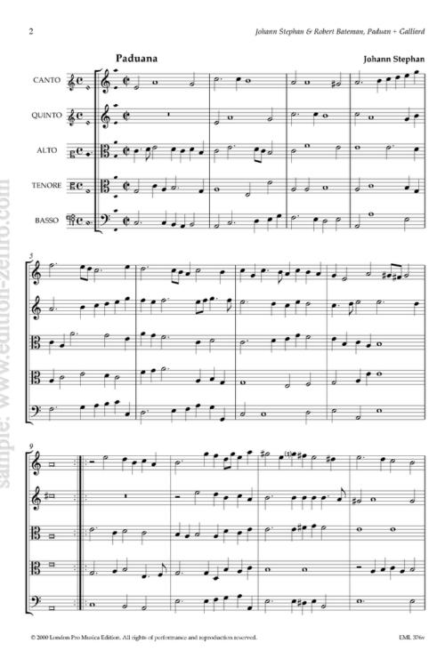 Paduan & Galliard à5 (viols)