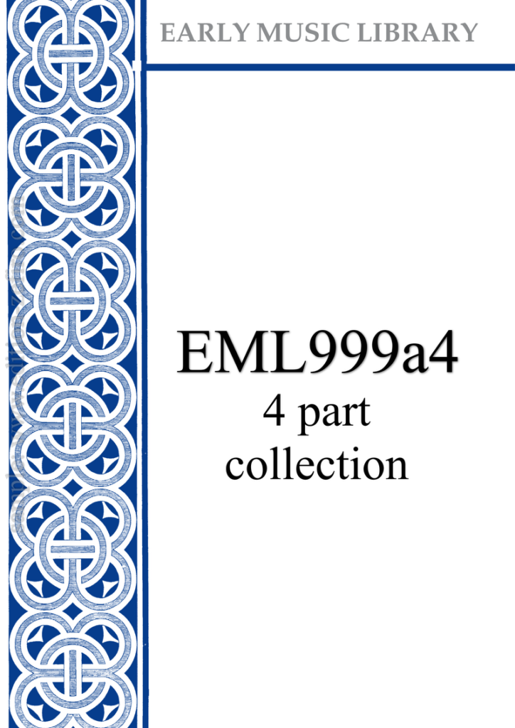 Early Music Library (complete 4-part music) - Edition Zefiro