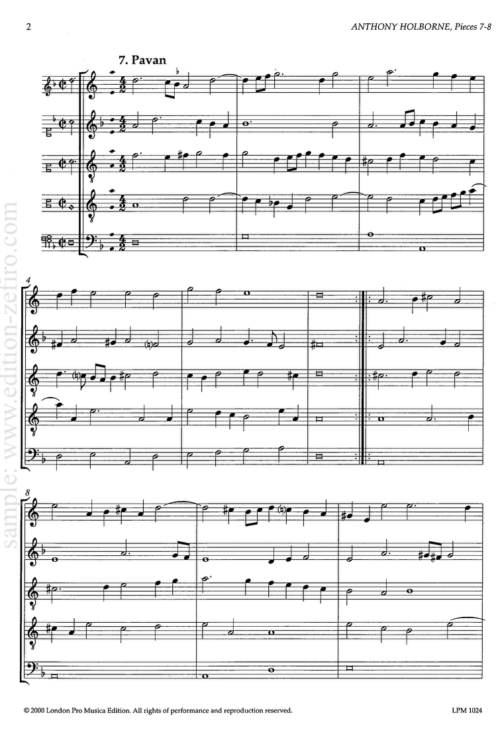 Anthony Holborne, Pieces 7-8