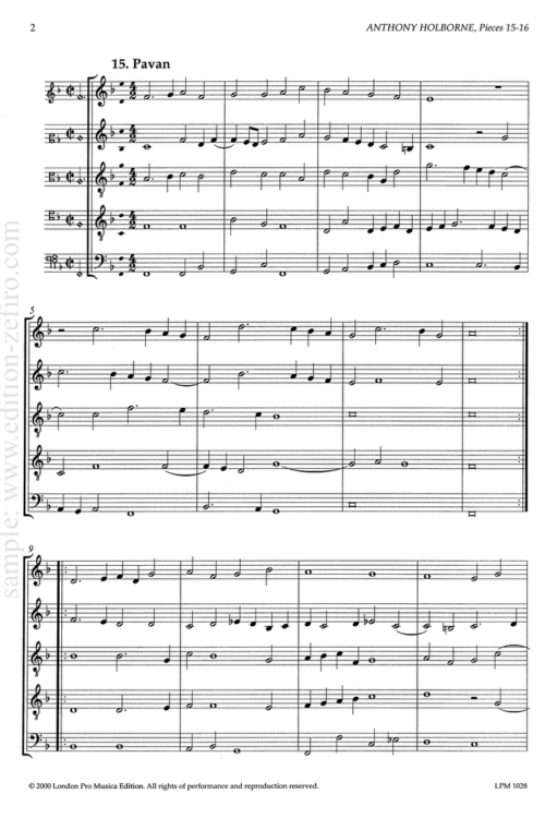 Anthony Holborne, Pieces 15-16